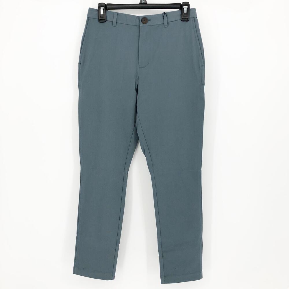 MINISTRY OF SUPPLY Mens Pace Chino Pants 32x29 Blue Flat Front Tapered NWT